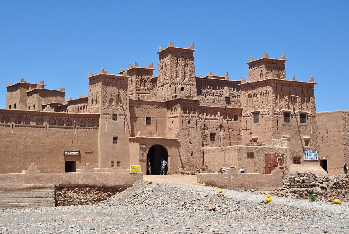 Kasbah Amridil with four corner towers