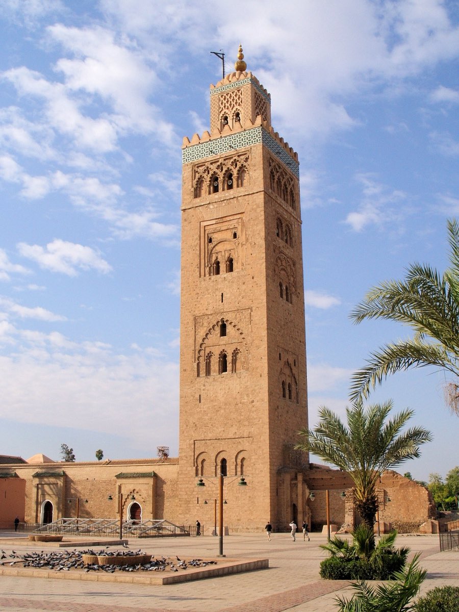 The Koutoubia minaret at sunset