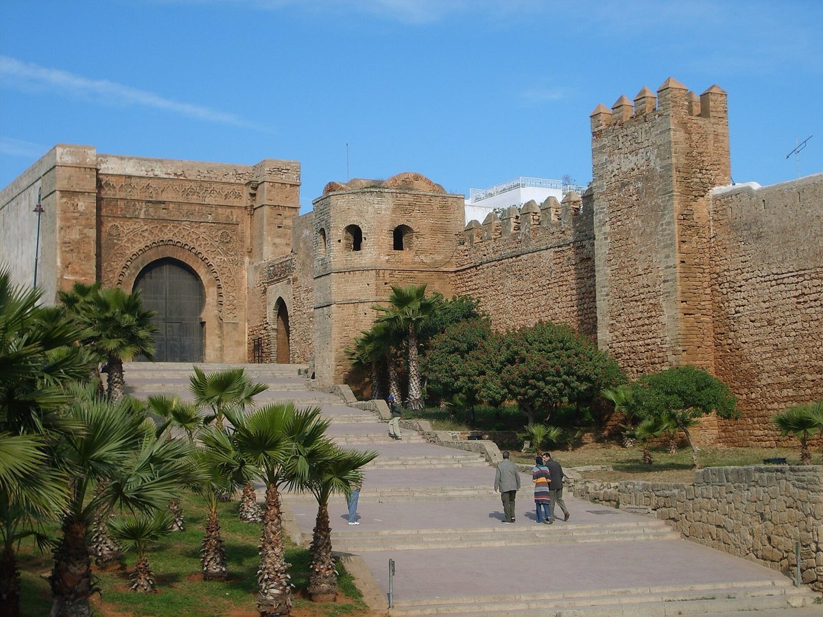 Walls and gate of the Kasbah of the Udayas
